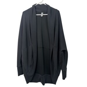 Spanx Air Essentials Cocoon Cardigan Women's Medium Black Modal